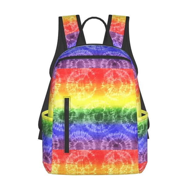 Balery Colorful Tie Dye Mochila ligera para hombre y mujer: duradera e impermeable, ideal para la escuela, el trabajo, viajes y uso diario.