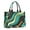 Teal Gold Marble, variant on Large Capacity Tote Bag,Blue White Marble Pattern Handbag Fashion Luxury Tote Bag,15.7"x13"x 5.1" Inches,Laptop Compatible