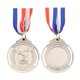 thumbnail image 3 of Medalla de Plata de 2 pulgadas, regalo de recuerdo para niños y adultos (plata), 3 of 4