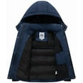 thumbnail image 3 of KVE Girl's Hooded Warm Winter Coat Quilted Thicken Puffer Jacket with Removable Hood Navy 14-16, 3 of 9