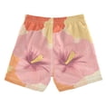 thumbnail image 2 of Colorful Hibiscus Flowers Boys' Swim Trunks Board Shorts Beach Pants Bathing Bottoms 3T, 2 of 8