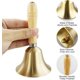 thumbnail image 3 of Hand bell, metal tea bell, bell, dinner bell, extra loud call hand bell, 3 of 5
