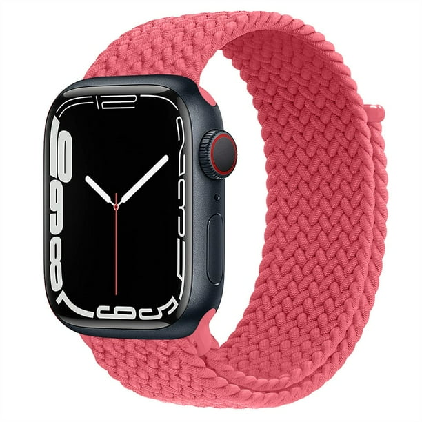 Braided Solo Loop Strap for Apple Watch Band 44mm 40mm 45mm 41mm