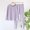 Purple, variant on Hrsba Womens Winter Warm Pajama Sets,Pajama Sets For Women 2 Piece Solid Color Long Sleeve Crew Neck Lightweight Top With Pants Loungewear
