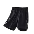 thumbnail image 5 of Yindaity Short for Boys Boys Cargo Shorts, Outdoor Quick Dry Hiking Shorts, Lightweight Athletic Short with Pockets(Black,4-5 Years), 5 of 5