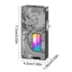 thumbnail image 3 of Encendedor de soplete de butano, llama ancha con ventana transparente, ajustable y recargable, cuerpo de aleación metálica, diseño cortaviento, encendido por vibración, 7,7 x 4,2 x 1,35 cm, para uso, 3 of 4
