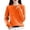 Orange, variant on Women's Long Sleeve Pullovers Sweater Women's Round Neck Loose Casual Knit Bottoming Coat