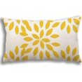 thumbnail image 2 of Lumbar Pillow Covers 12x20 Set of 4, Modern Sofa Throw Pillow Cover, Decorative Outdoor Linen Fabric Pillow Case for Couch Bed Car, Yellow, 2 of 5