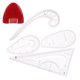 thumbnail image 4 of Reglas curvas francesas Macarena Kit de medida de yeso Rosa, 4 of 8