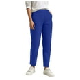 thumbnail image 3 of YDFCWXW Womens Pull On Soft Brushed Fleece Casual Jogger Sweatpants with Pockets for Women Blue, 3XL, 3 of 9