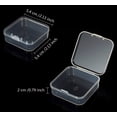 thumbnail image 1 of 6 Pieces Plastic Storage Box Packaging Practical Transparent Accessories Organizer Container Household Small Size Jewelry Case Organization Tool, 1 of 1