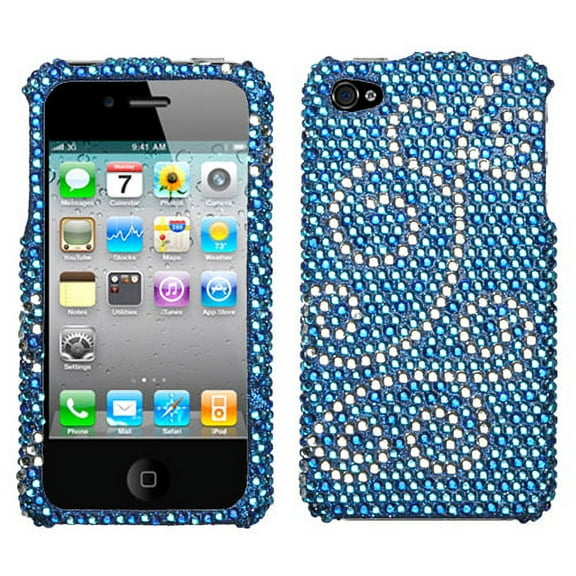 Flourish Diamante Protector Cover For Apple Iphone 4