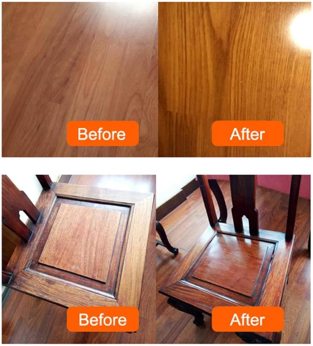 Wood Seasoning Beeswax,Beeswax Furniture Polish, Wood Furniture Cleaner for Wood Doors,Tables,Chairs and Floors