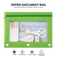 thumbnail image 5 of Pencil Pouch for 3 Ring Binder, Binder Pencil Pouch with Smooth Zipper, Clear Window Pencil Case for Binder, Zipper Pencil Pouches, Big Capacity 3 Ring Binder Pencil Bag,10 x 7in, 5 of 7