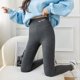 thumbnail image 2 of Gibobby Leggings de tallas grandes invierno para mujer, de cintura alta, gruesos y cálidos, con Control del Abdomen (Gris, XL), 2 of 3