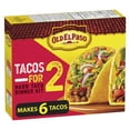 thumbnail image 1 of Old El Paso Tacos Pour 2 Ensemble de Dîner, Taco Rigides, 94 g, 6 6 pièces, 1 of 10