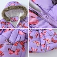 thumbnail image 7 of OBEEII Little Girls Winter Coats Lightweight Hooded Puffer Cute Printed Thicken Outwear Insulated Down Jacket with Pockets, 7 of 7