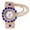 Blue-Free Size, variant on Ladies Temperament Quartz Watch, Fashionable Alloy Bracelet with Open Stainless Steel Buckle, Elegant Round Dial, Stylish and Practical Wristwatch for Women, Ideal for Casual Formal Occasions