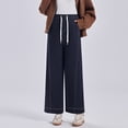 thumbnail image 4 of MEZZALL Women Maternity Pants Solid Color Casual Stylish Drape Slim Ankle Length Soft Denim Pants Pregnancy Comfort Fit Versatile Pregnant Trousers, 4 of 4