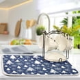 thumbnail image 5 of Coolnut Christmas Tree Dish Drying Mat Absorbent Reversible Drying Pad Dish Drainer Rack Mat for Kitchen Countertops Sinks,24"x18", 5 of 6