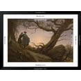 thumbnail image 5 of Art.com Two Men Contemplating the Moon Art Print by Caspar David Friedrich, Black Frame Wall Art, 44" x 32", 5 of 5