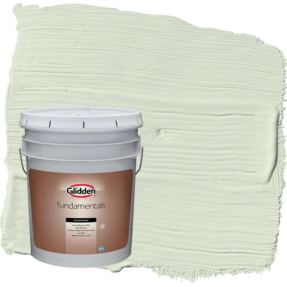 Glidden Fundamentals Lime Spritz / Green Semi-Gloss Exterior Paint, 5 Gallon