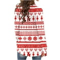 thumbnail image 5 of Mifsaly Christmas Cardigan for Women Merry and Bright Xmas Trees Open Front Cardigans Long Sleeve Lightweight Flowy Outerwear Vacation Blouse 2025 Festival Party Outfits, 5 of 6