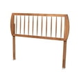 thumbnail image 3 of Norman Modern and Contemporary Transitional Ash Walnut Finished Wood Full Size Headboard, 3 of 4