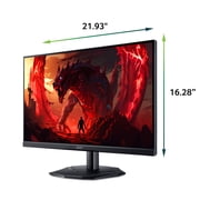 Acer Nitro 24.5” Full HD (1920 x 1080) Gaming Monitor, AMD FreeSync Premium Technology, 200Hz, 1ms (VRB), Black, KG251Q X0biip