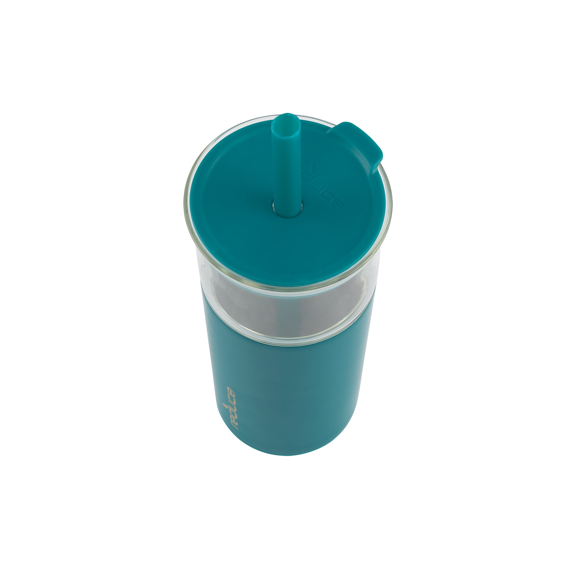 APRIL - Sweet Pea >> 20 oz Glass Cup with Lid + Straw – M Plus B Boutique