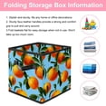 thumbnail image 3 of RATGDN Collapsible Fabric Cube Storage Bin with Double Handles for Living Room Bedroom Office Black - Orange Juice Fruit, 3 of 7