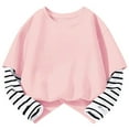 thumbnail image 2 of Hessimy Boys and Girls Long Sleeve Shirts Athletic Shirts Youth Teens(Pink,5-6 Years), 2 of 6