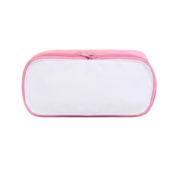 10Pcs Sublimation Blanks Pencil Case Bags,Travel Makeup Bag Organizer Make Up Bag Removable Lid Design Subliamtion Blank Makeup Bag（pink)