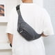 thumbnail image 4 of Cintura de hombre | Mochila impermeable de cinturón cruzado de nailon – Organizador multicompartimento para teléfono móvil, cartera, llaves | Correa ajustable | Azul, Gris, Verde | 20x14x6cm, 4 of 6
