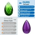 thumbnail image 4 of Uxcell K9 Crystal Pendants Teardrop Beads, 10 Pack 38mm Chandelier Prisms Parts Hanging Beads DIY Lamp Green, 4 of 6