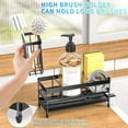 thumbnail image 4 of Sink Organizer Caddy Countertop for Kitchen, Black Dish Sponge Holders, Instant Dry Brush Holders, Kitchen Storage Organziation Essentials and D r, 4 of 6