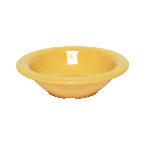 Excellante Color Yellow Melamine Dinnerware Collection 6 Inch Salad Bowl - 8 Oz, Comes in Dozen