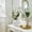 316#White, variant on Flowering Crabapple Artificial Bonsai Plant In Plastic Pot, Silk-Feel Blooms With Shapeable Branches, 17 Inch Tall, Office Desk Or Window Display, Long-Term Carefree Floral Accent