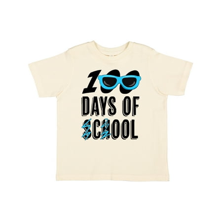 

Inktastic 100 Days of School Cool Sunglasses Design Gift Toddler Boy or Toddler Girl T-Shirt