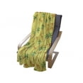 thumbnail image 4 of Exotic Soft Flannel Fleece Throw Blanket, Repetitive Giraffe Palm Trees in Summer Colors Illustration Pattern, Cozy Plush for Indoor and Outdoor Use, 60" x 80", Pastel Yellow Multicolor, by Ambesonne, 4 of 6