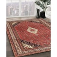 thumbnail image 3 of Ahgly Company Machine Washable Indoor Rectangle Traditional Orange Salmon Pink Area Rugs, 3' x 5', 3 of 7