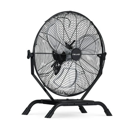 

18 in. Outdoor Rated 2-In-1 High Velocity Floor or Wall Mounted Fan with 3 Fan Speeds and Adjustable Tilt Head - Black