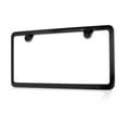 thumbnail image 7 of Stainless Steel License Plate Frame w Screw Caps Thin 2 Hole- Silm Black NEW, 7 of 7