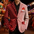 thumbnail image 2 of oqasdz Suit Jacket for Men Velvet Corduroy Sequin Print Jacket with Shimmering Embellishments Casual Lightweight Sport Coat Daily Formal, 2 of 5