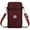 Wine Red, variant on Spencer Nylon Crossbody Cell Phone Purse Mini Messenger Shoulder Strap Wallet Pouch Sports Armband Bag for Women (7.5*3.9*2.0inch, Wine Red)