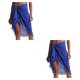 thumbnail image 4 of Qarigey Poliéster Niñas Plegable Casual Bohemio Romántico Verano Vacaciones Compras Citas Playa Jugando Faldas Azul Azul 2piezas, 4 of 6