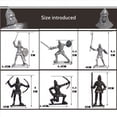 thumbnail image 4 of 156 Unids CaballeríA Medieval Caballo de Guerra Soldado Modelo Soldado Romano Antiguo Guerrero Medieval Modelo Figuras de AccióN Juguetes, 4 of 5