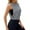 Gray, variant on Sleeveless Tops for Women Sleeveless Tops for Women Workout Crew Neck Muscle Activewear Crop Tank Open Side for Athletic Exercise Running Womens Shirts Tee Shirts Womens Black M