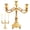 Gold, variant on VKQNRGS 3 Candle Metal Candelabra Candlestick 12 Inches Tall Classic Candle Holder for Wedding Event Party Hotel Decoration,Silver