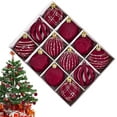 thumbnail image 3 of Hvmvliv 12-Pack Velvet Christmas Balls 2.3 Inch Red Green Flocked Ornaments Shatterproof Tree Decor Red, 3 of 6